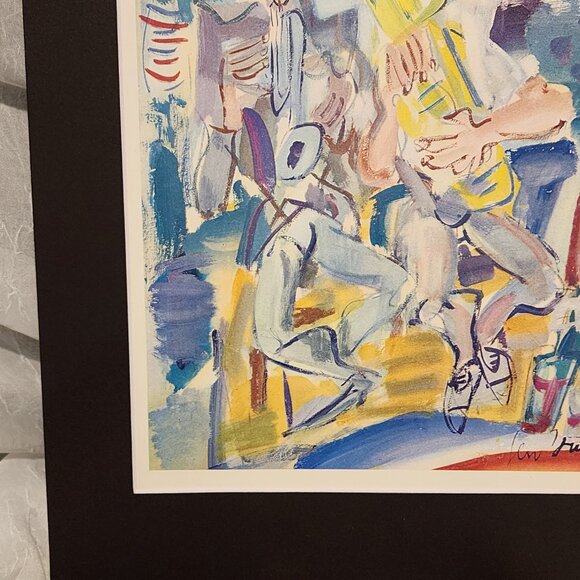 Les Musiciens - Gen Paul - Matted Print - Picture 6 of 7